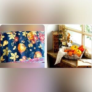 Beautiful Fall Autumn Pumpkin Gourd Tablescape Set Holiday Hosting Thanksgiving
